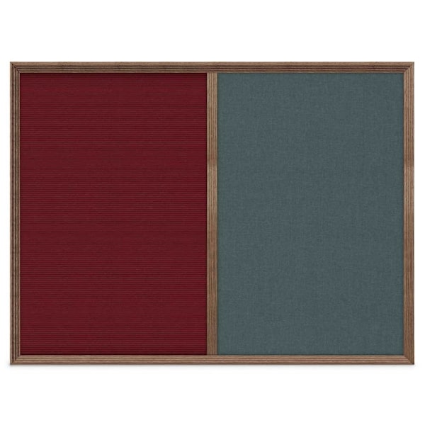 United Visual Products Enclosed Corkboard, 1 Door, 72"x36", 4" Fra, UV3425-BRONZE-BUFF UV3425-BRONZE-BUFF - main